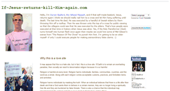 Desktop Screenshot of if-jesus-returns-kill-him-again.com